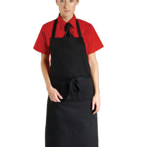 DP55CNQ Dennys Low Cost Bib Apron With Pocket